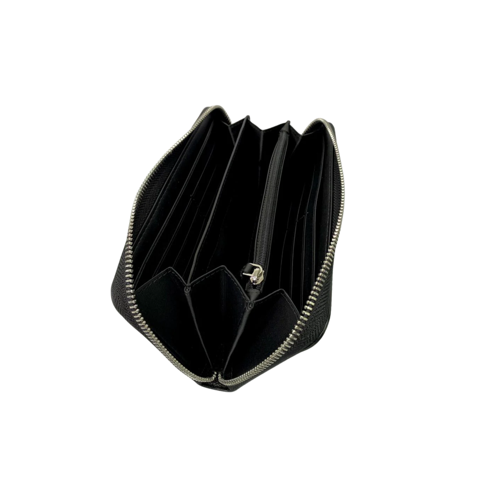 Billetera Kate Spade Staci Cuero Letras Plateadas