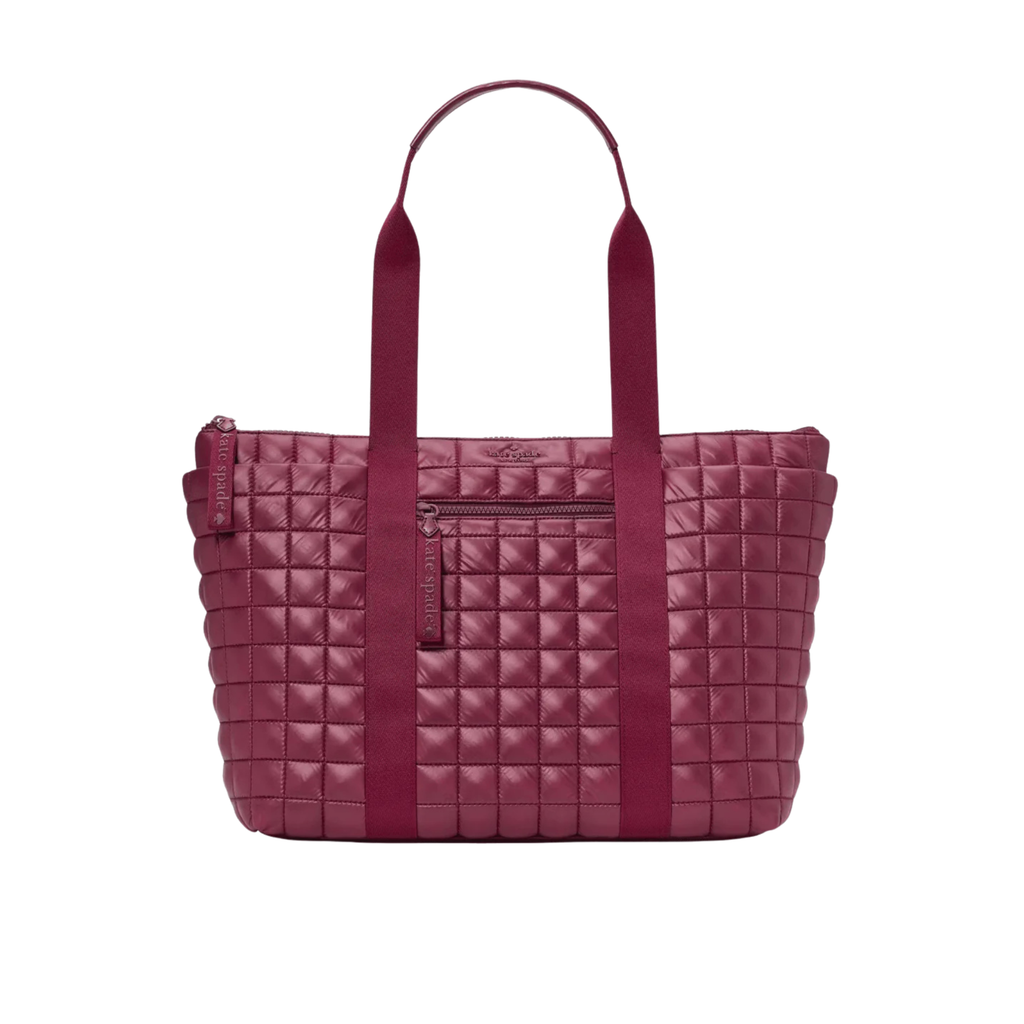 Bolso Kate Spade Tote grande de viaje Camden Burdeo