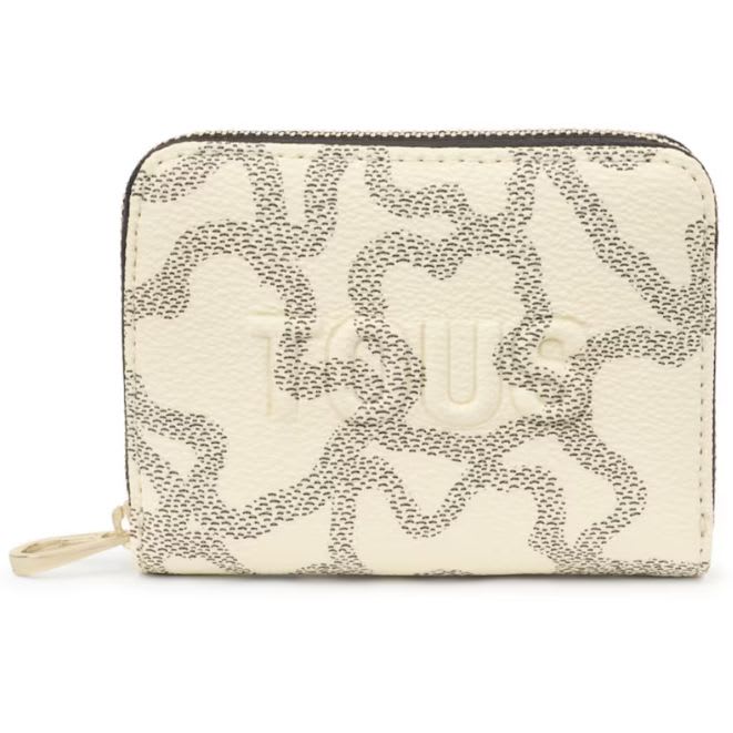 Monedero Tous Cuadrada Kaos icon Beige