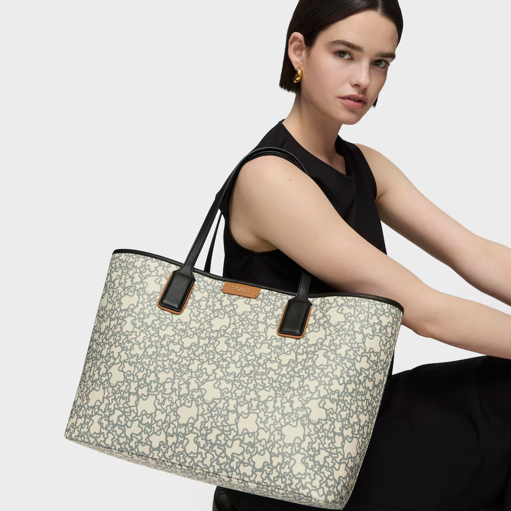 Tote Tous Grande Vainilla con Negro Kaos
