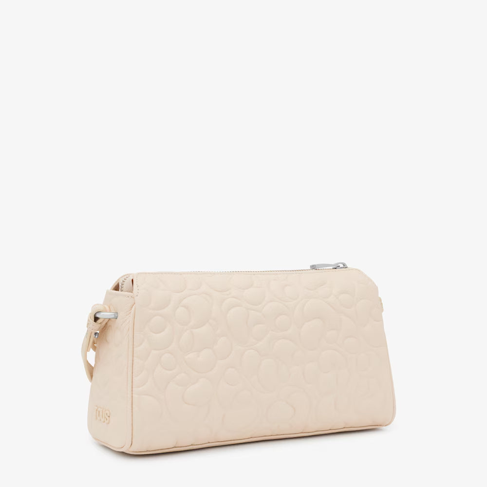 Cartera Tous Greta Grande de cuero beige