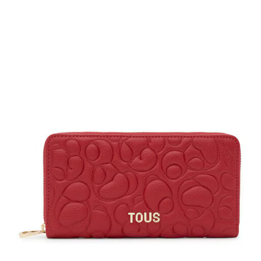 Billetera Tous Greta cuero rojo