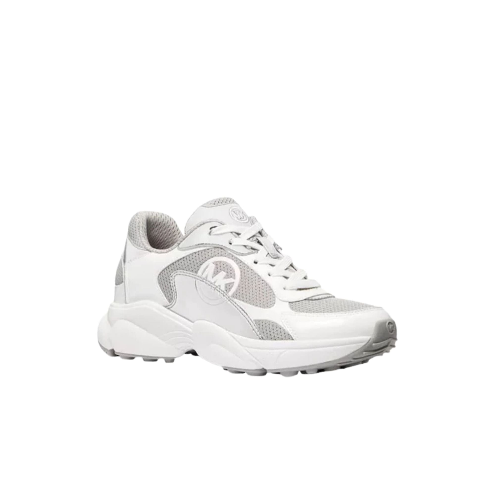 Zapatillas Michael Kors Sami Plateadas con Blanco