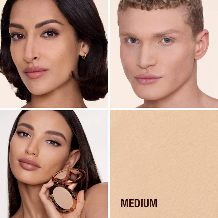 Polvo compacto fijador Charlotte Tilbury tono medium