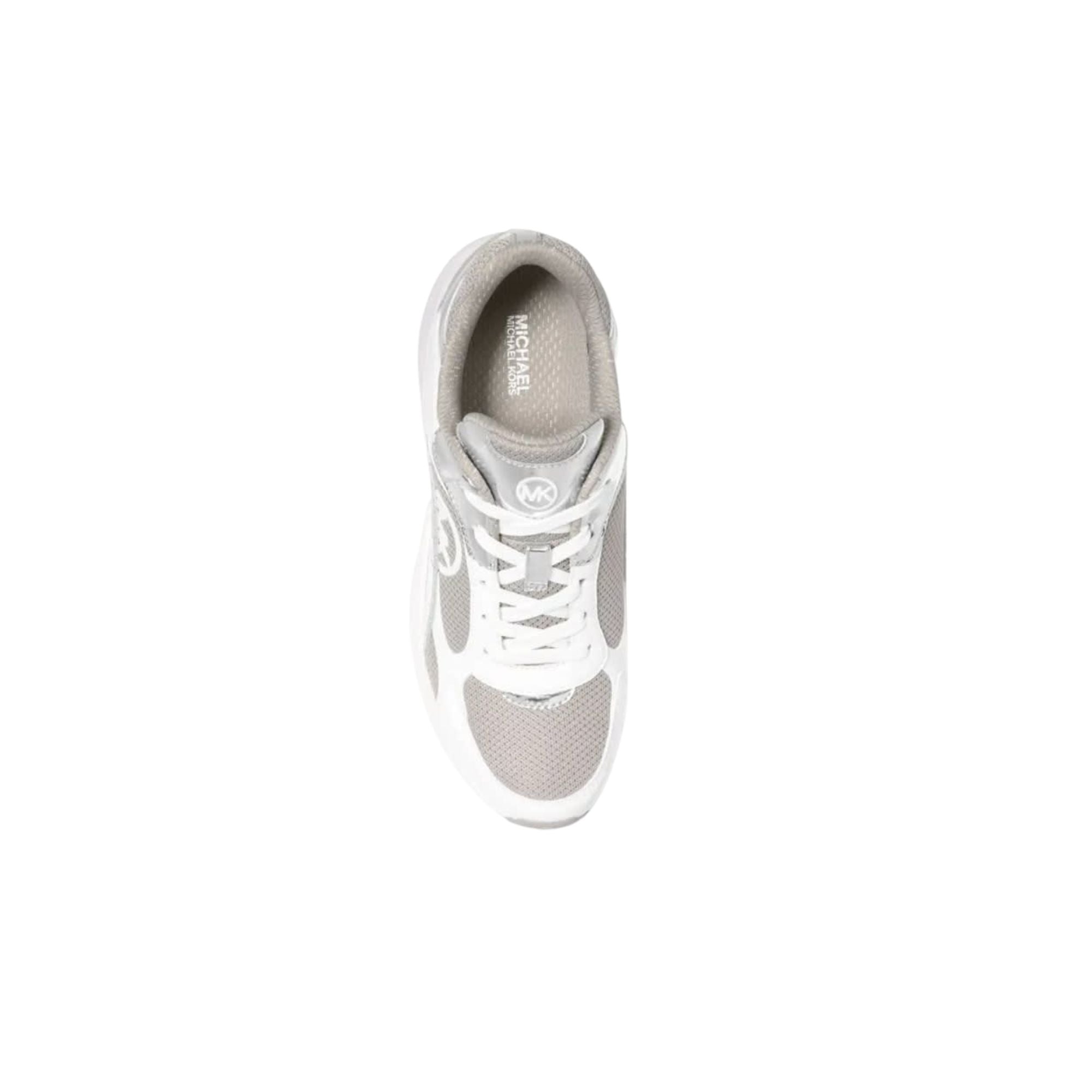Zapatillas Michael Kors Sami Plateadas con Blanco