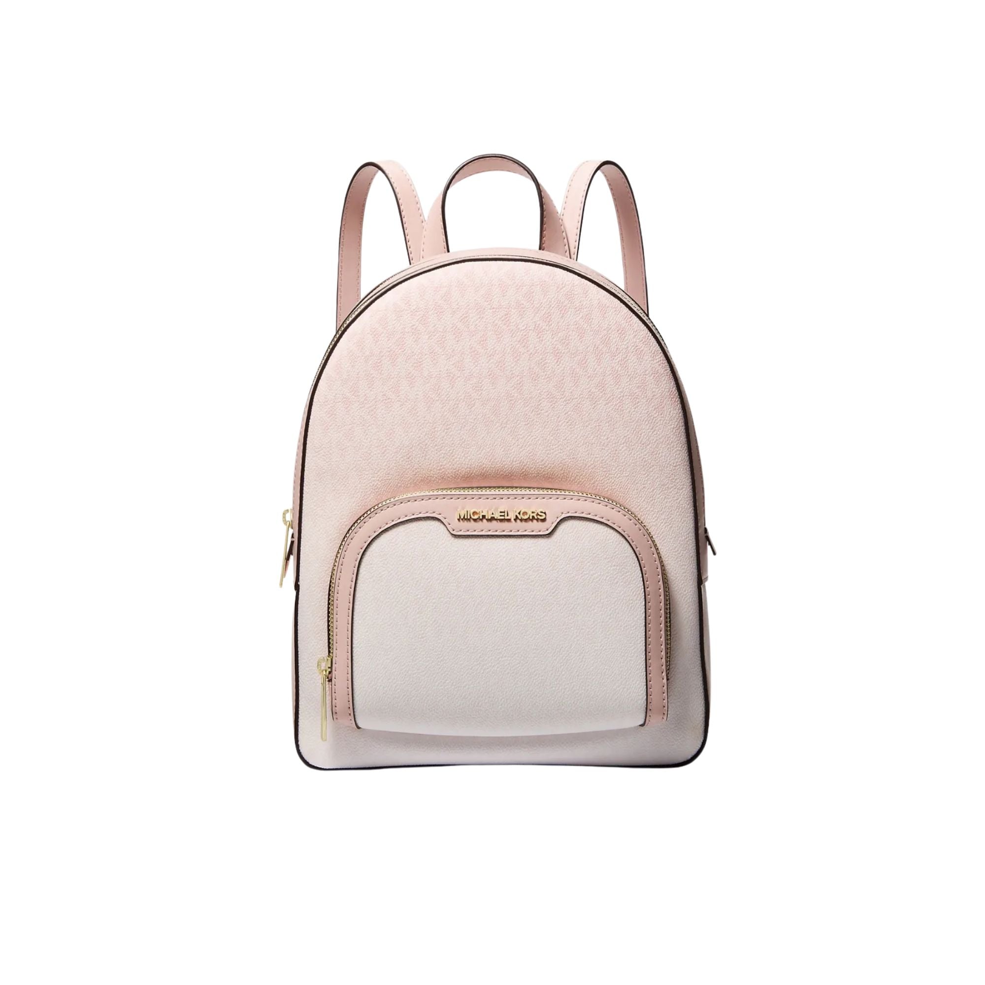 Mochila Michael Kors Jaycee Mediana Monograma Degrade Rosa