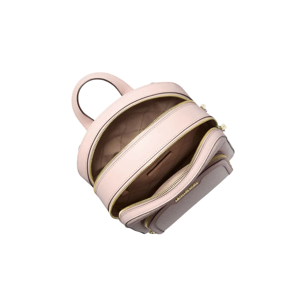 Mochila Michael Kors Jaycee Mediana Monograma Degrade Rosa