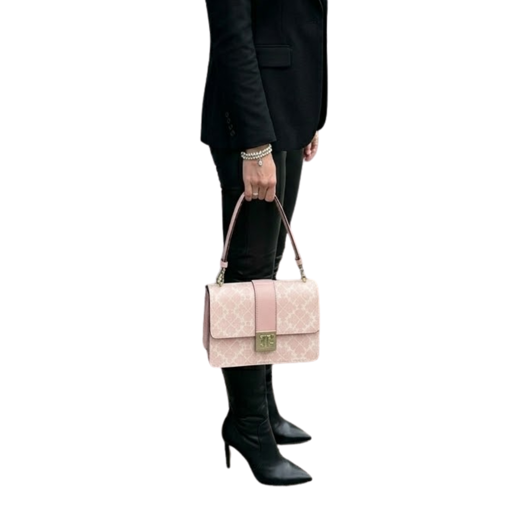 Cartera Kate Spade Trefoil Flower Cuero Rosa