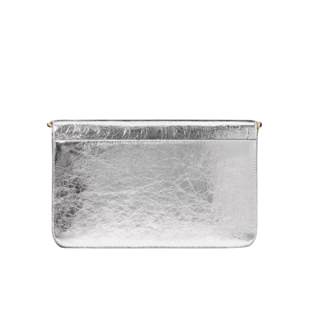 Cartera Kate Spade Madison pequeña cocodrilo plateado