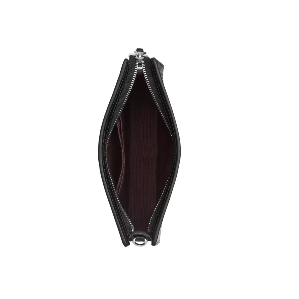 Cartera Coach Crossbody cuero cocodrilo negro