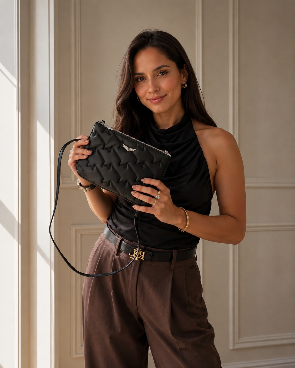 Crossbody Zadig & Voltaire Duo Wings Estrellas Negro Zadig Et Voltaire