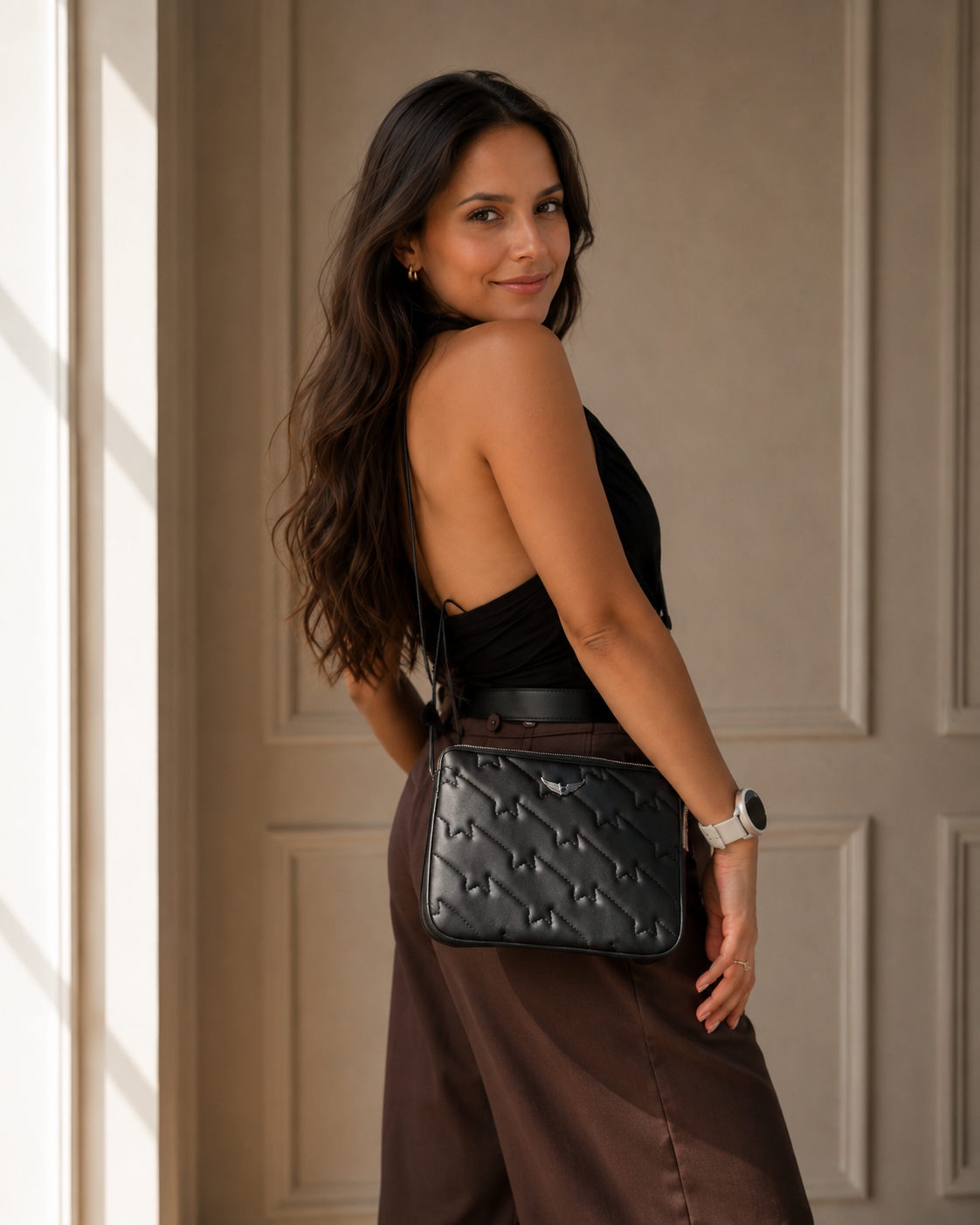 Crossbody Zadig & Voltaire Duo Wings Estrellas Negro Zadig Et Voltaire