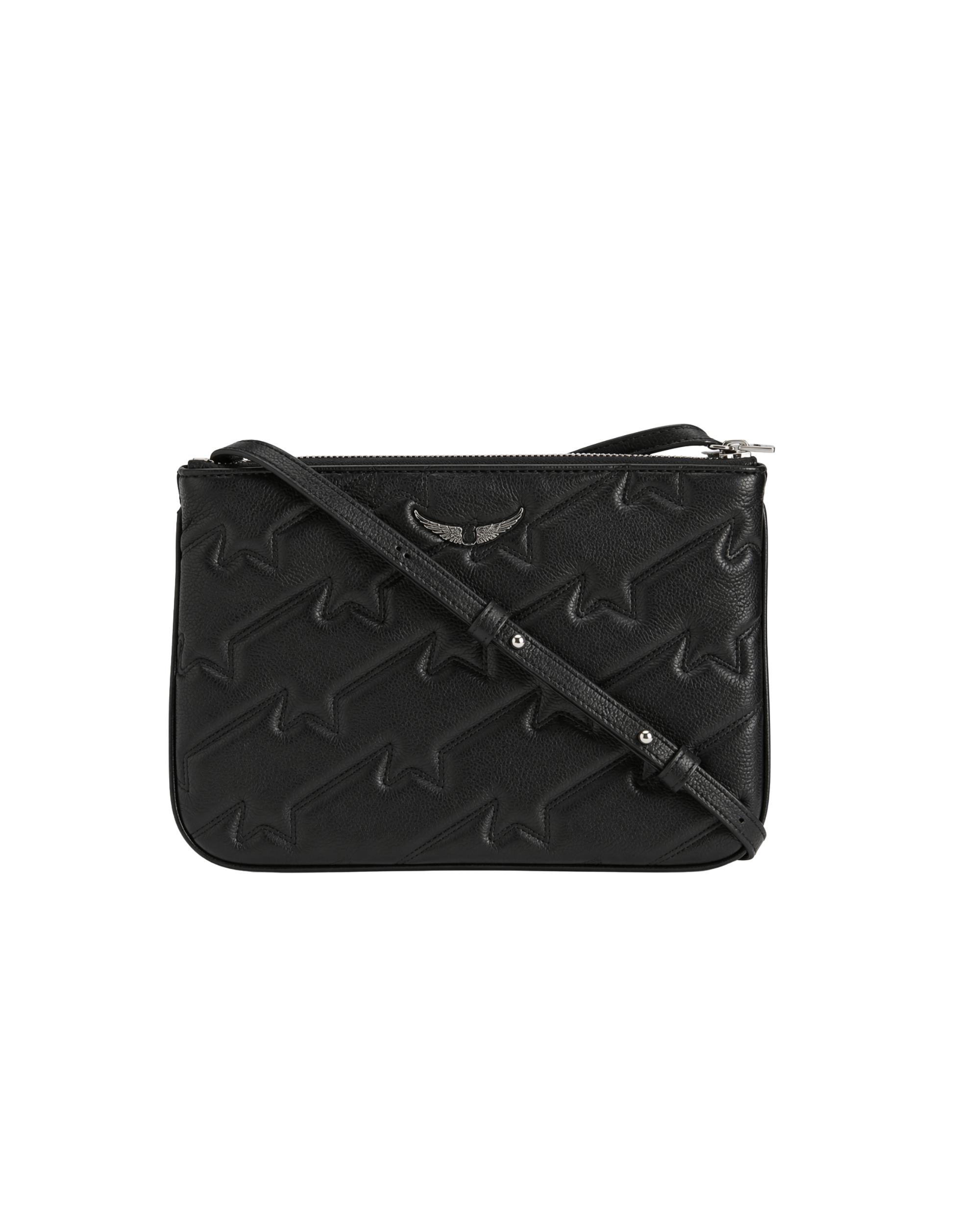 Crossbody Zadig & Voltaire Duo Wings Estrellas Negro