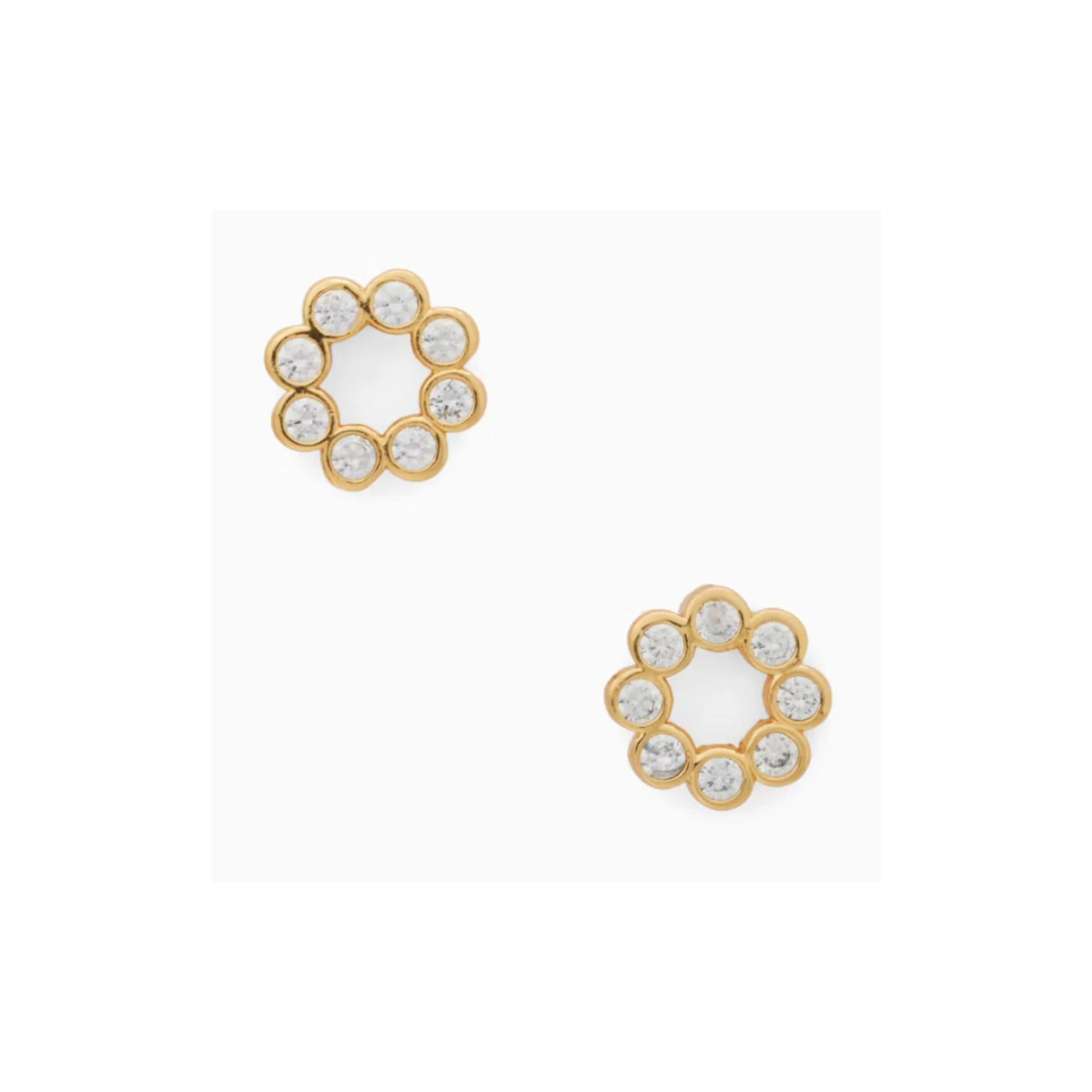 Aros Kate Spade Full Circle Studs Dorado