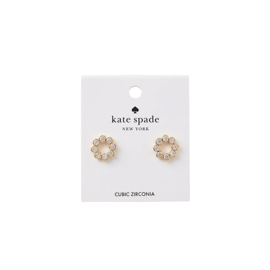 Aros Kate Spade Full Circle Studs Dorado