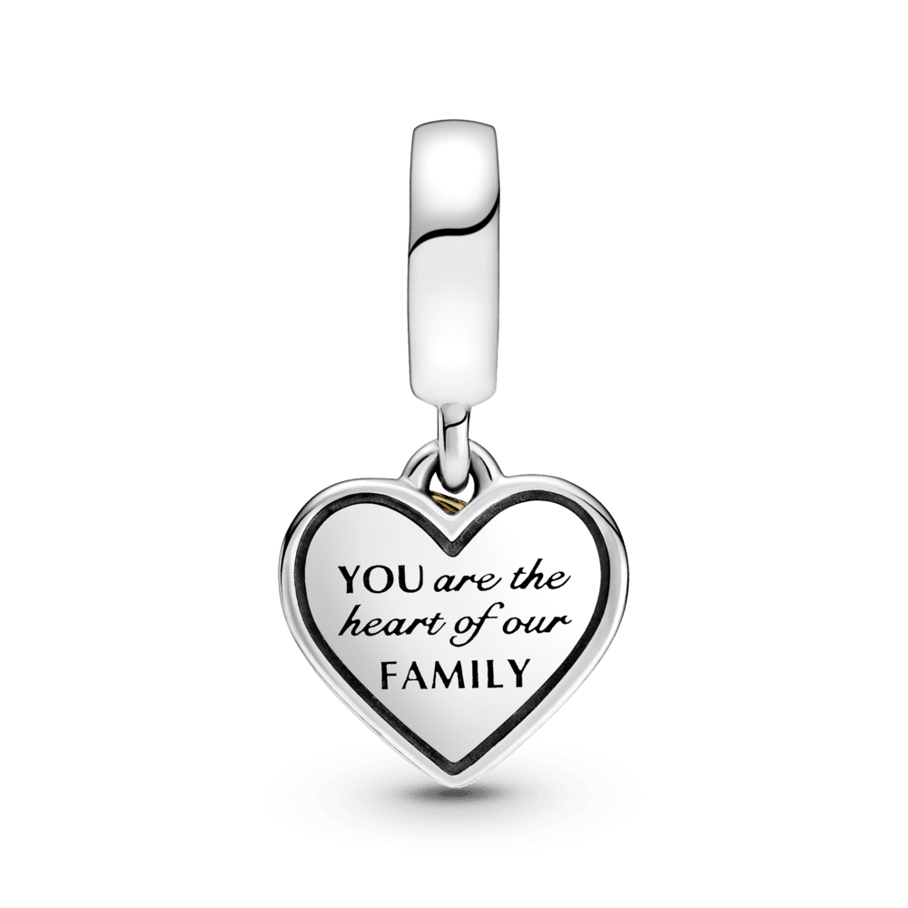 Charm Pandora Colgante De Dos Tonos Arbol De Familia Y Corazon