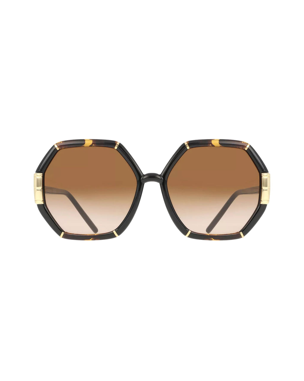 Lentes Tory Burch Eleonor cuadrados print cafe