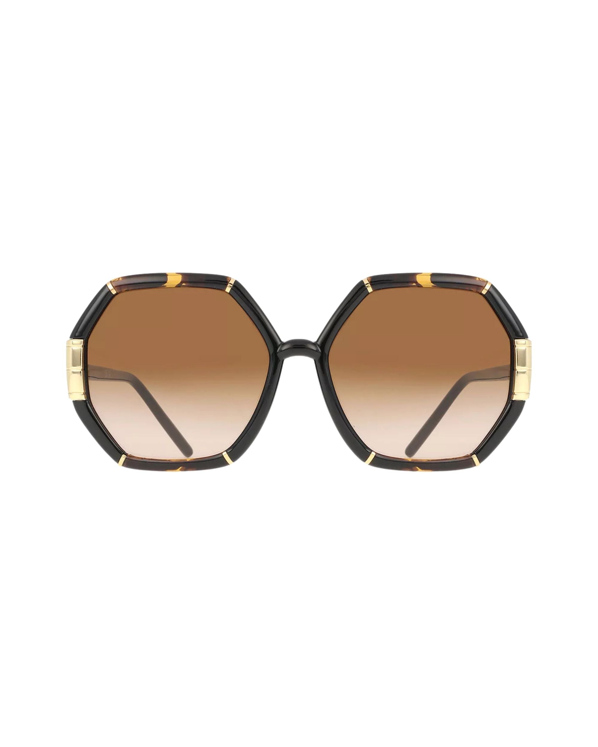 Lentes Tory Burch Eleonor cuadrados print cafe