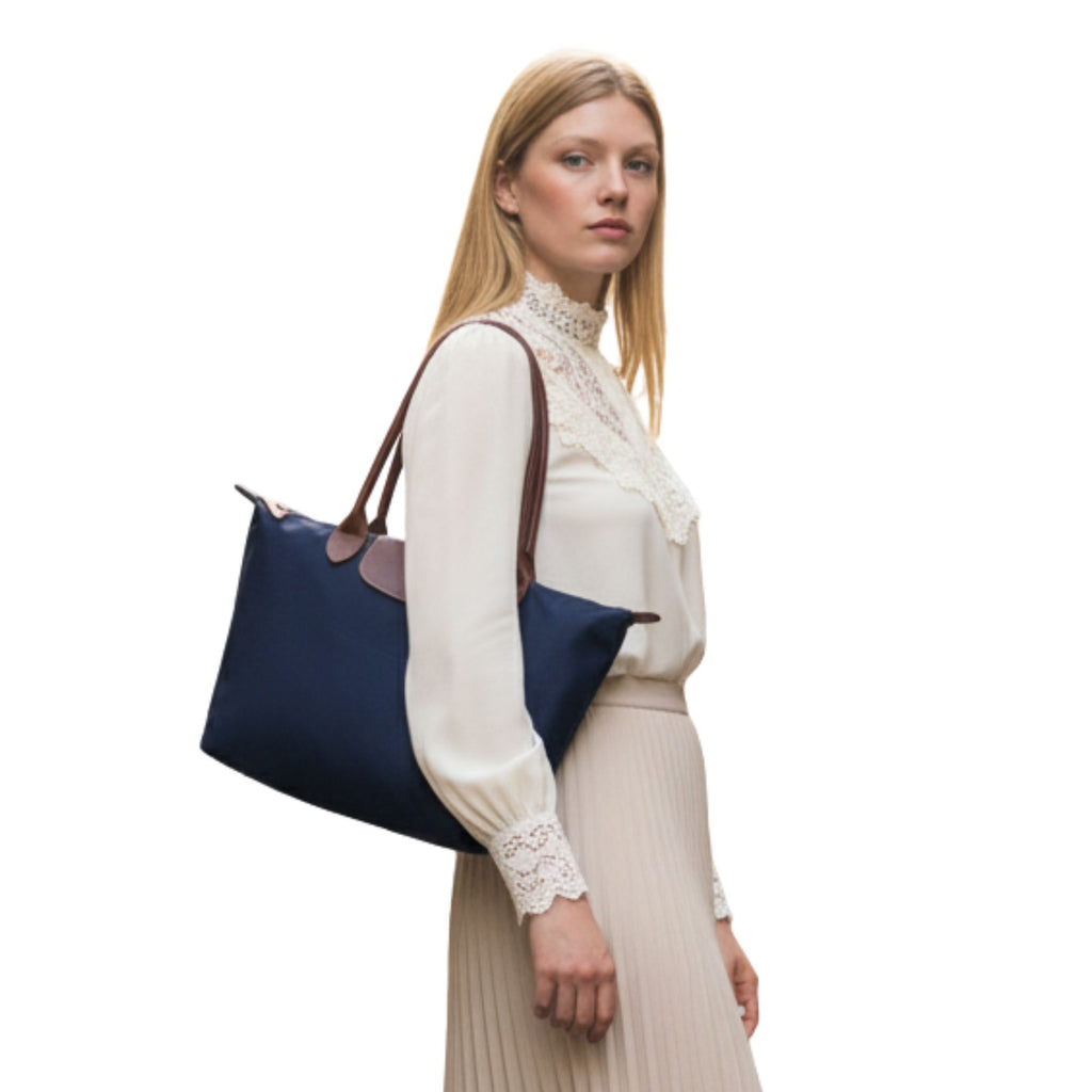 Cartera Longchamp Le Pliage M Azul Marino