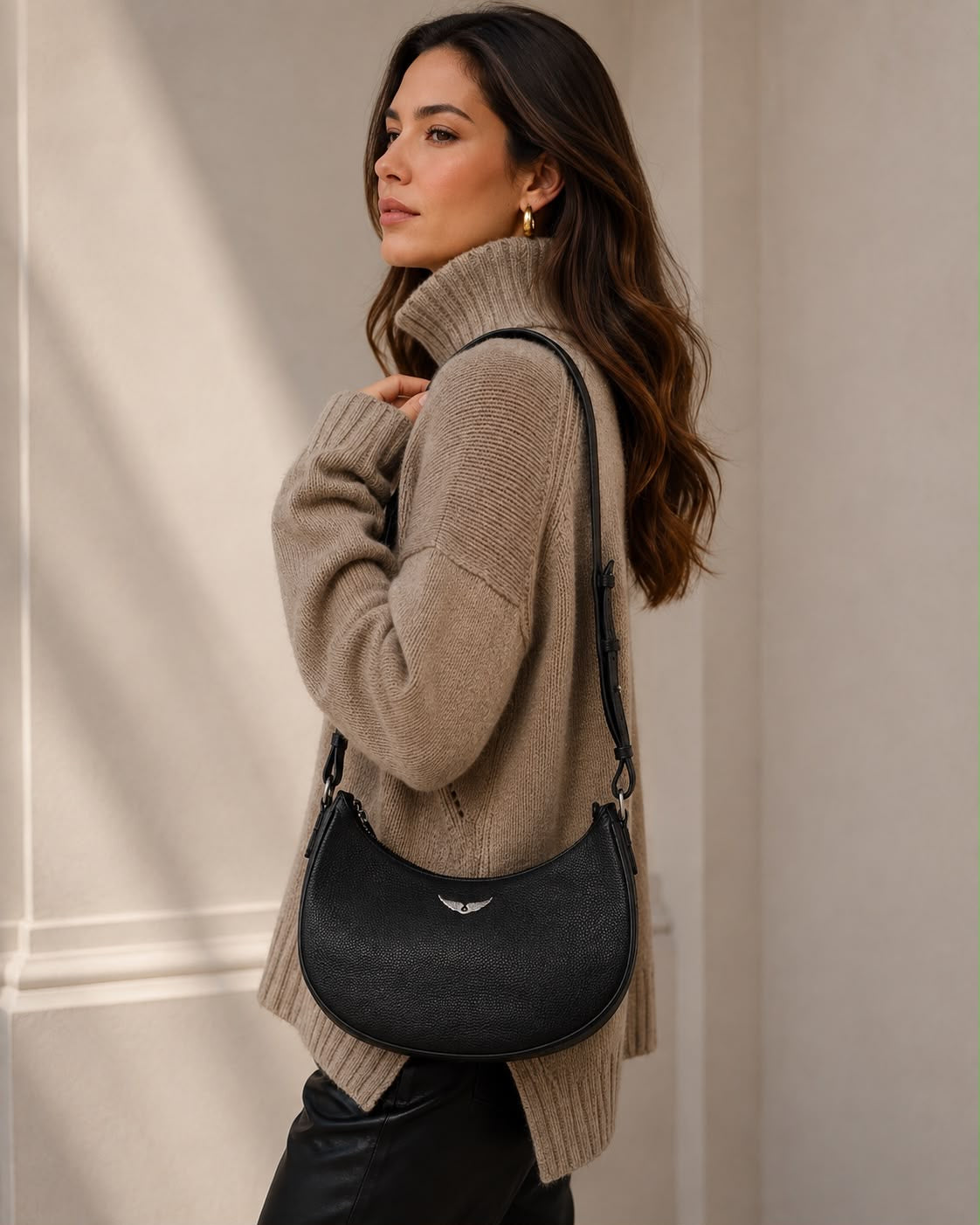 Cartera Zadig & Voltaire Moonvibe Cuero Negro Zadig Et Voltaire