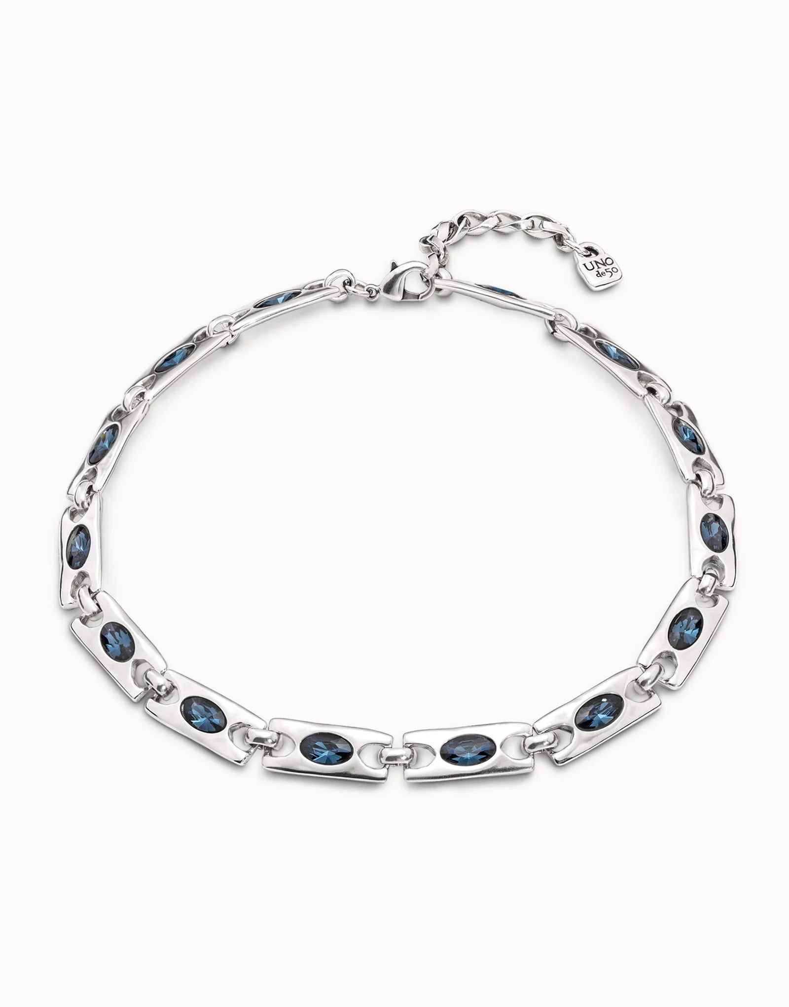 Collar Uno de 50 The crown con catorce eslabones rectangulares