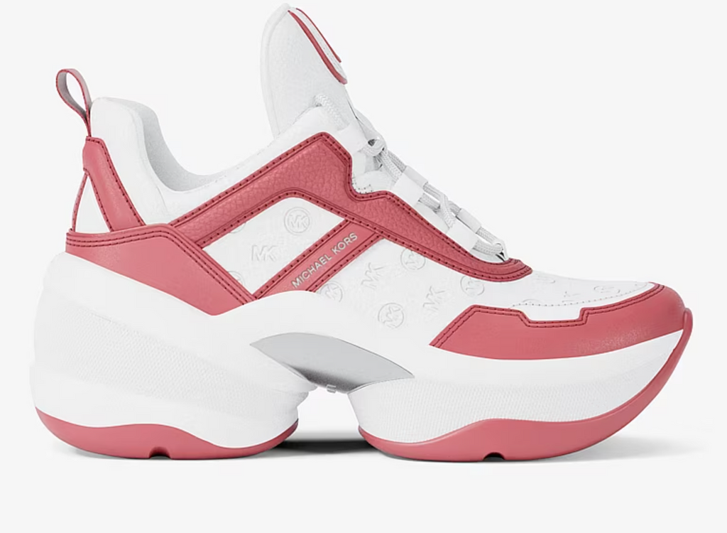 Zapatillas Michael Kors Olympia Detalles Blanco Fucsia Michael Kors