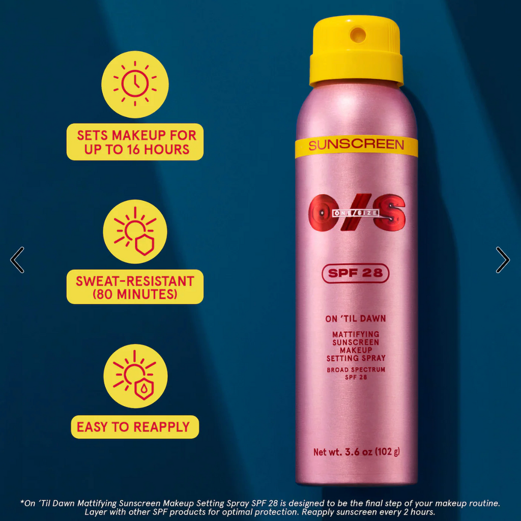 Mini On 'Til Dawn Mattifying Sunscreen Makeup Setting Spray SPF 28 30g