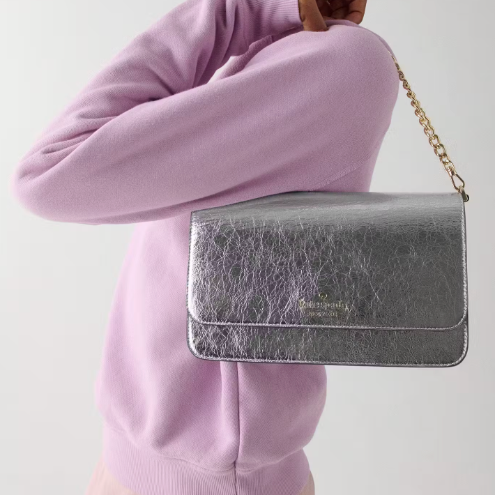 Cartera Kate Spade Grande Madison Crinkle Metallic