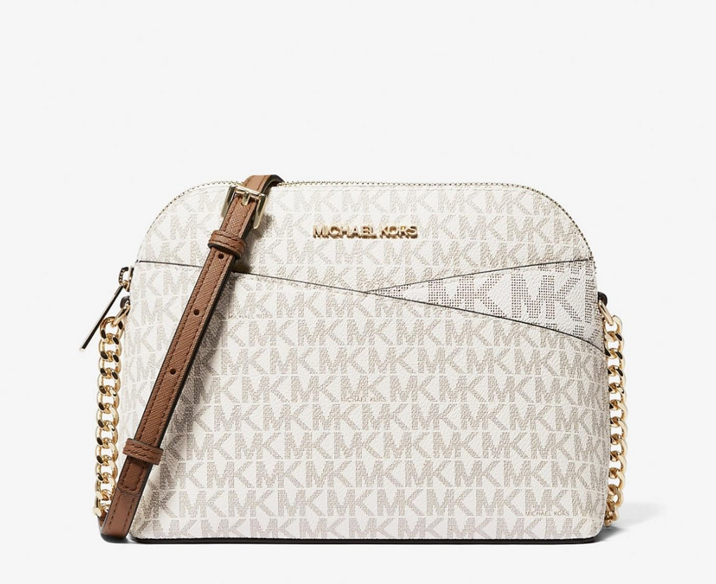 Cartera Michael kors dome monograma vainilla