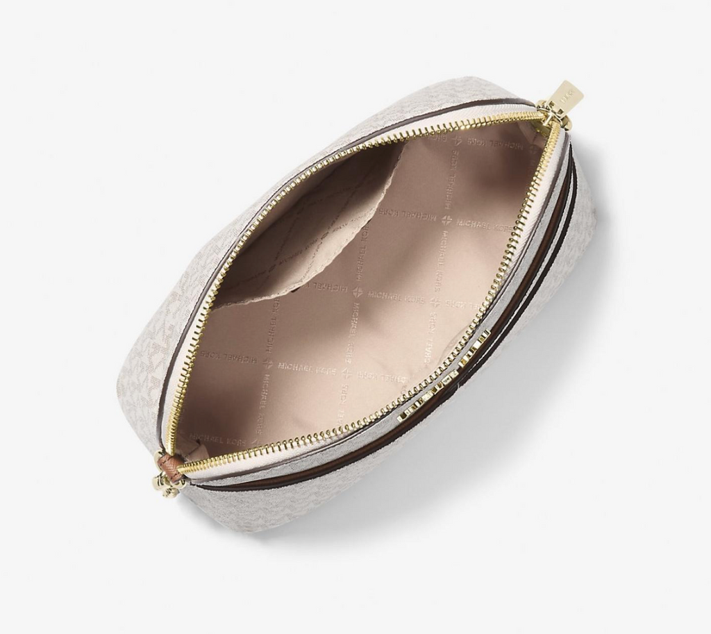 Cartera Michael kors dome monograma vainilla