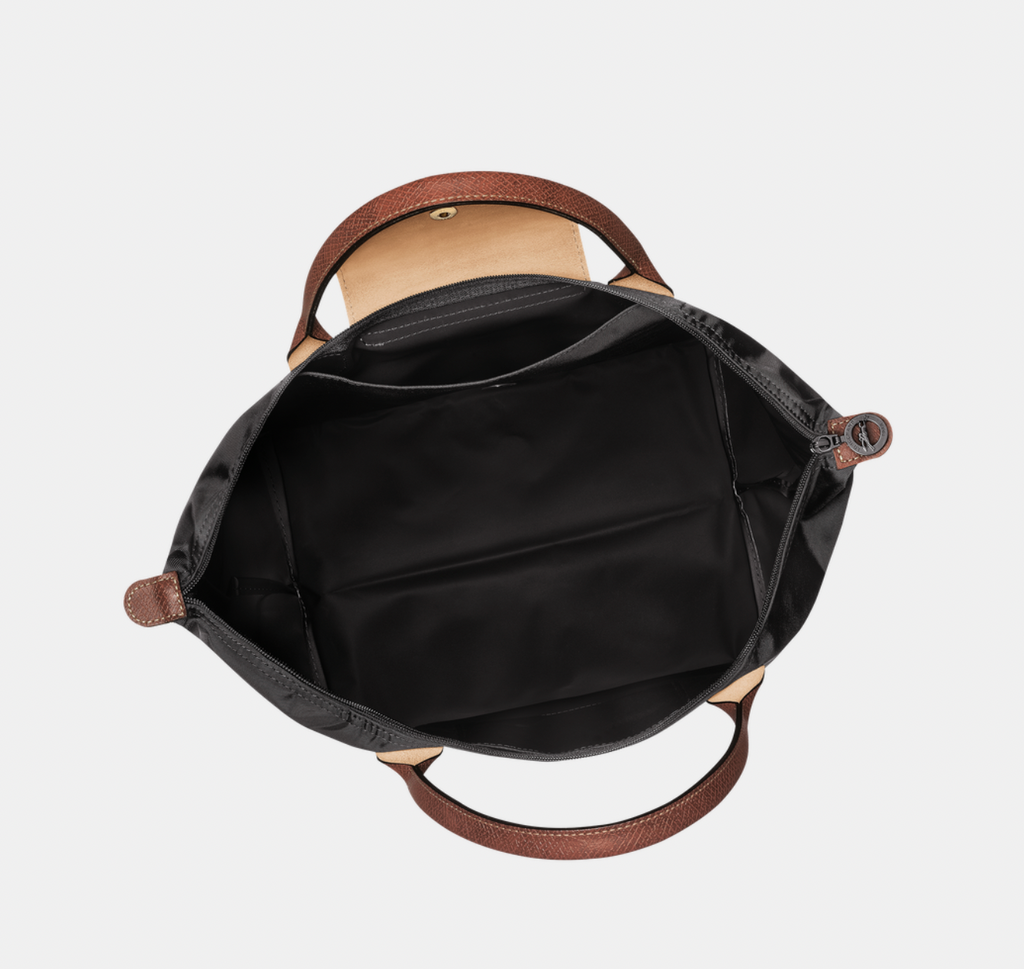 Cartera Longchamp M asa corta negra