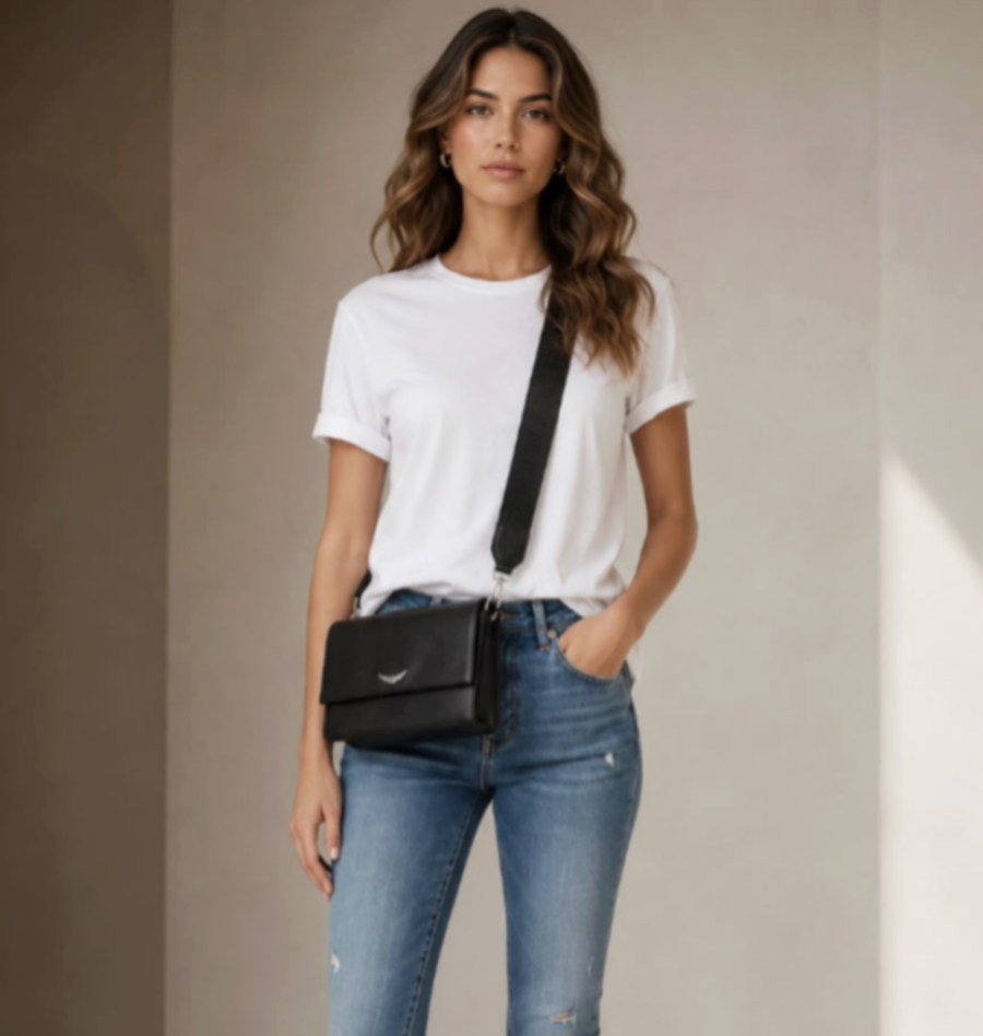Cartera Zadig & Voltaire Lolita Wings Negro Zadig Et Voltaire