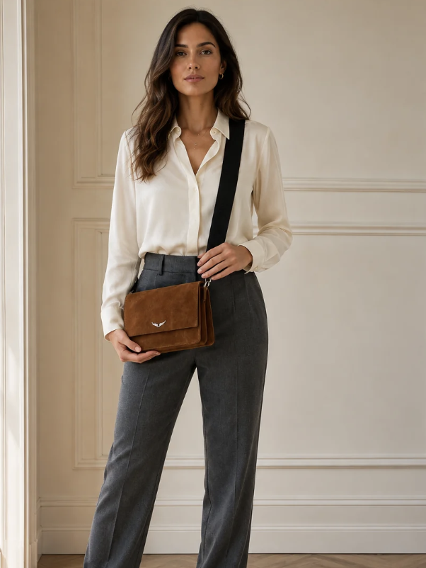 Cartea Zadig & Voltaire Lolita Wings Suede Cafe Zadig Et Voltaire