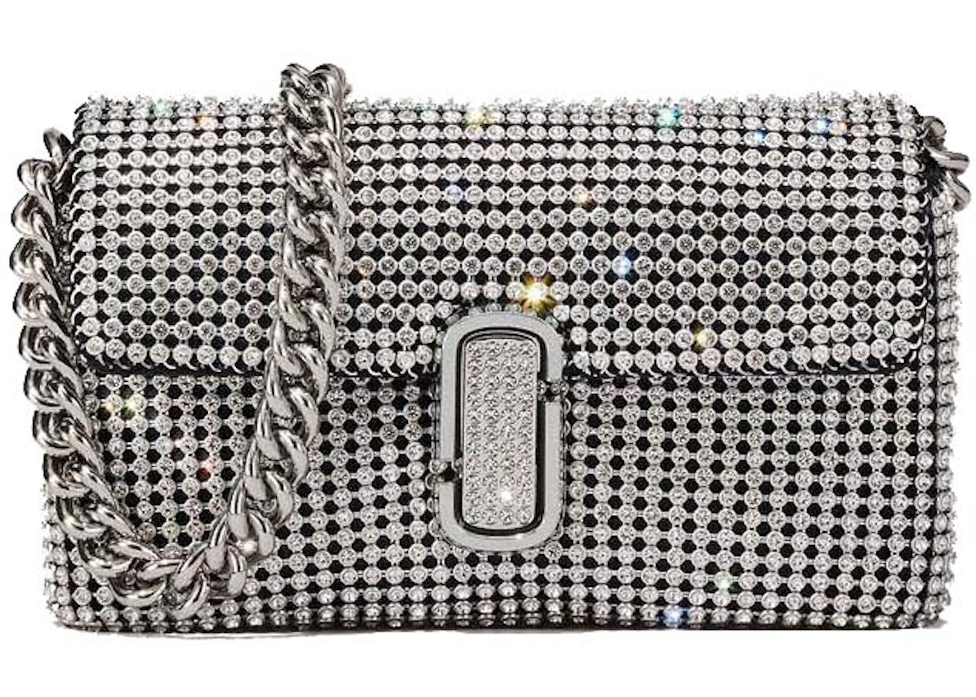 Cartera Marc Jacobs The Rhinestone Plateado