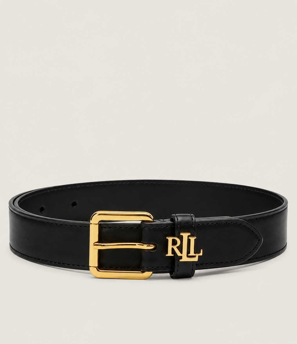 Cinturon Ralph Lauren Cuero Negro Ralph Lauren