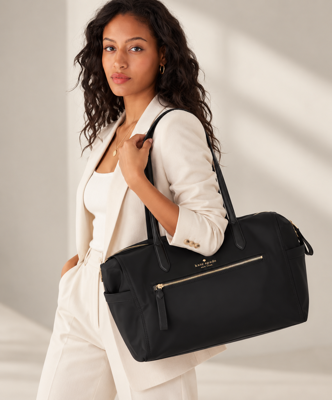 Bolso Kate Spade Chelsea Nylon Large Negro Kate Spade