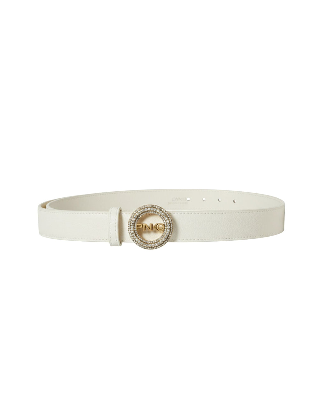 Cinturon Pinko delgado hebilla circones Beige