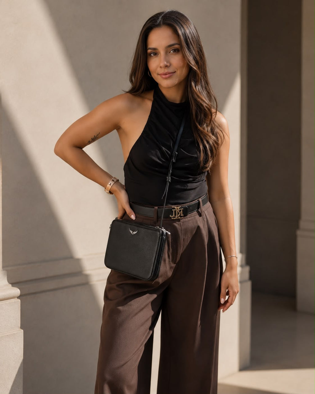 Crossbody Zadig & Voltaire Duo Wings Negro Zadig Et Voltaire