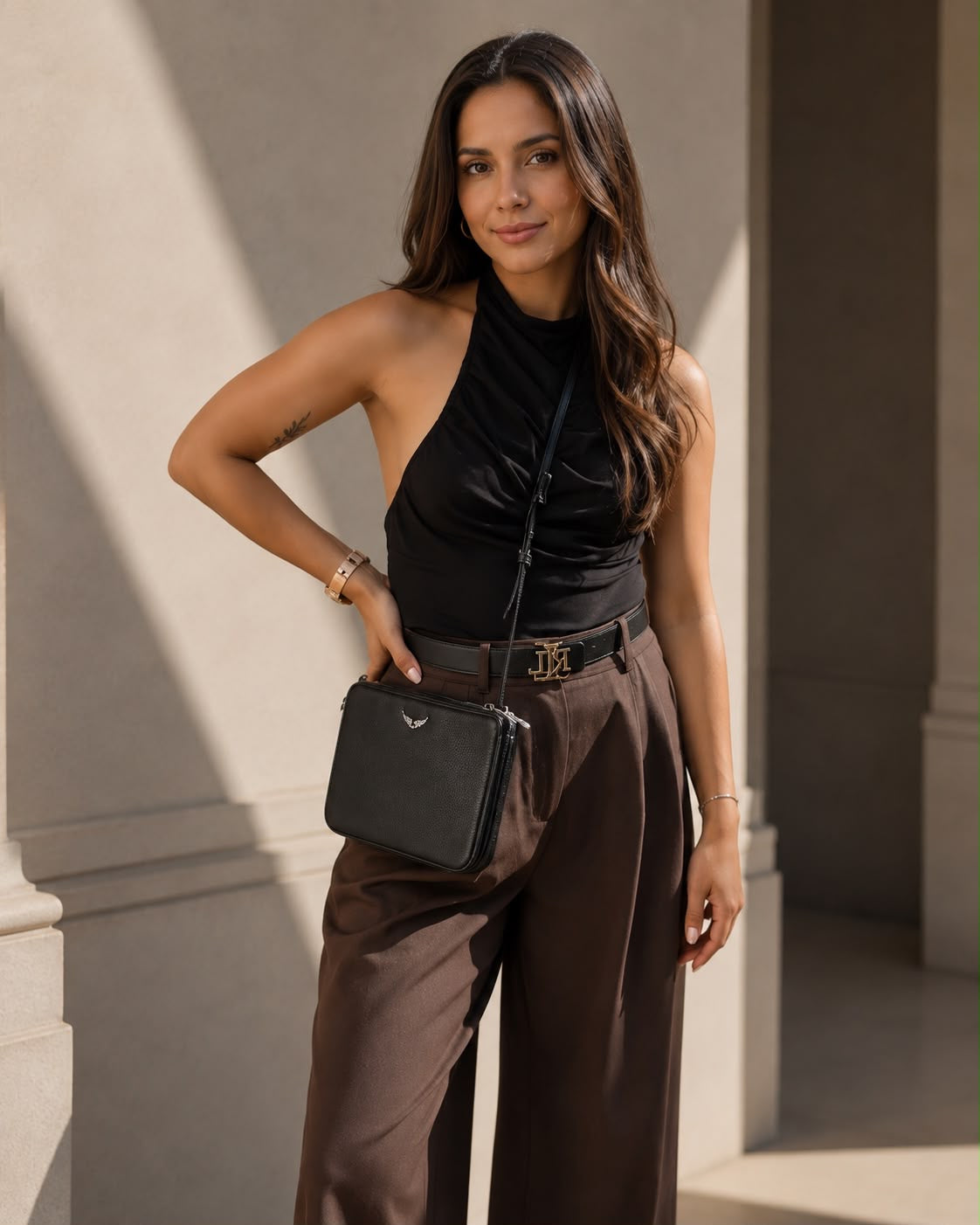 Crossbody Zadig & Voltaire Duo Wings Negro Zadig Et Voltaire