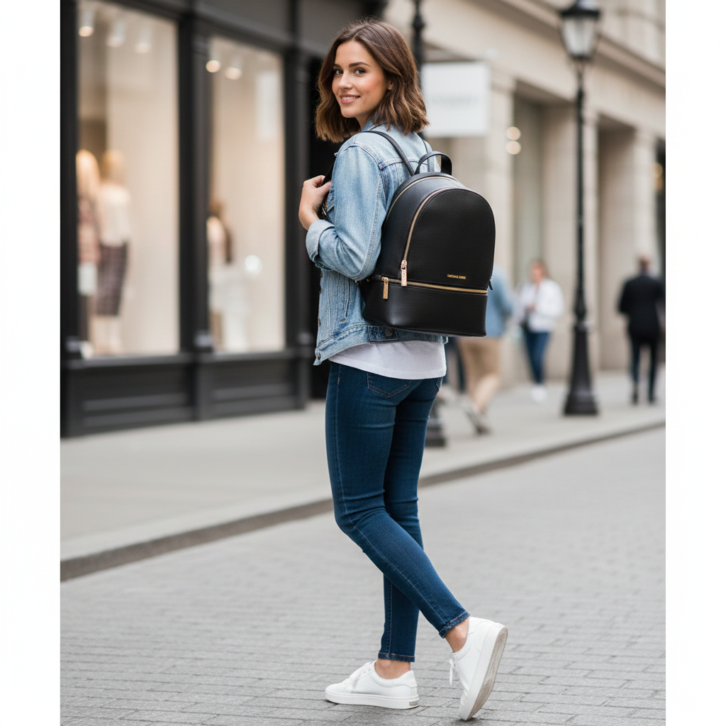 Mochila Michael Kors Medium Negro