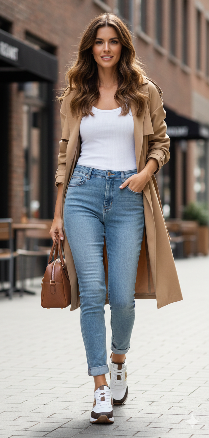 Zapatillas Michael Kors Mabel trainer Colores Cafe y Blanco