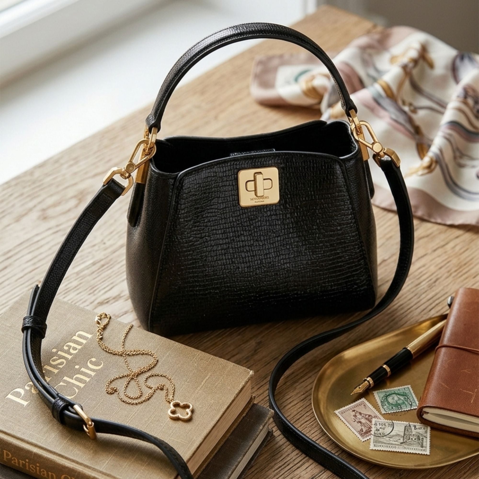 Cartera Kate Spade Phoebe negro con brillos