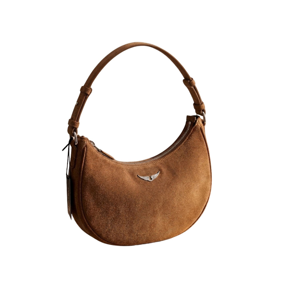 Crossbody Zadig et Voltaire Moonvibe gamuza Cafe