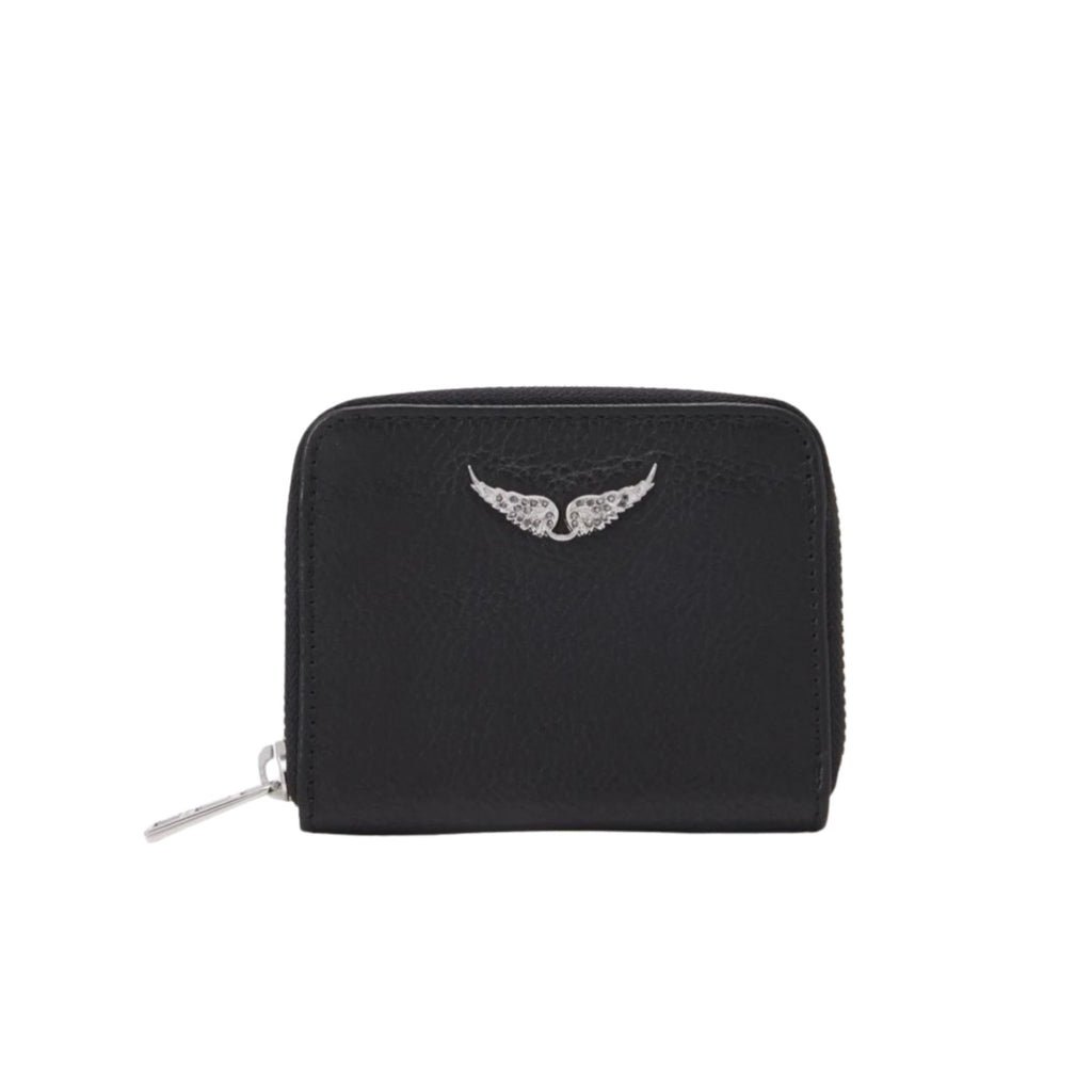 Billetera Zadig et Voltaire Negro detalles plateados