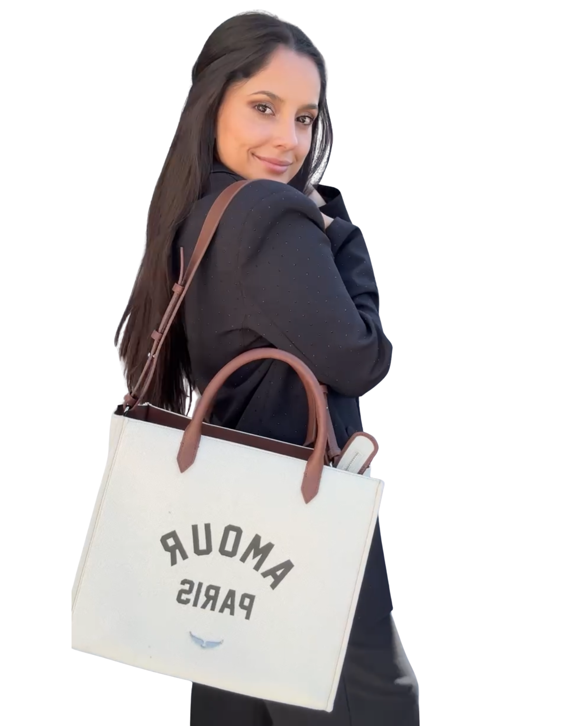 Tote Zadig et Voltaire Crema Asas Cafe
