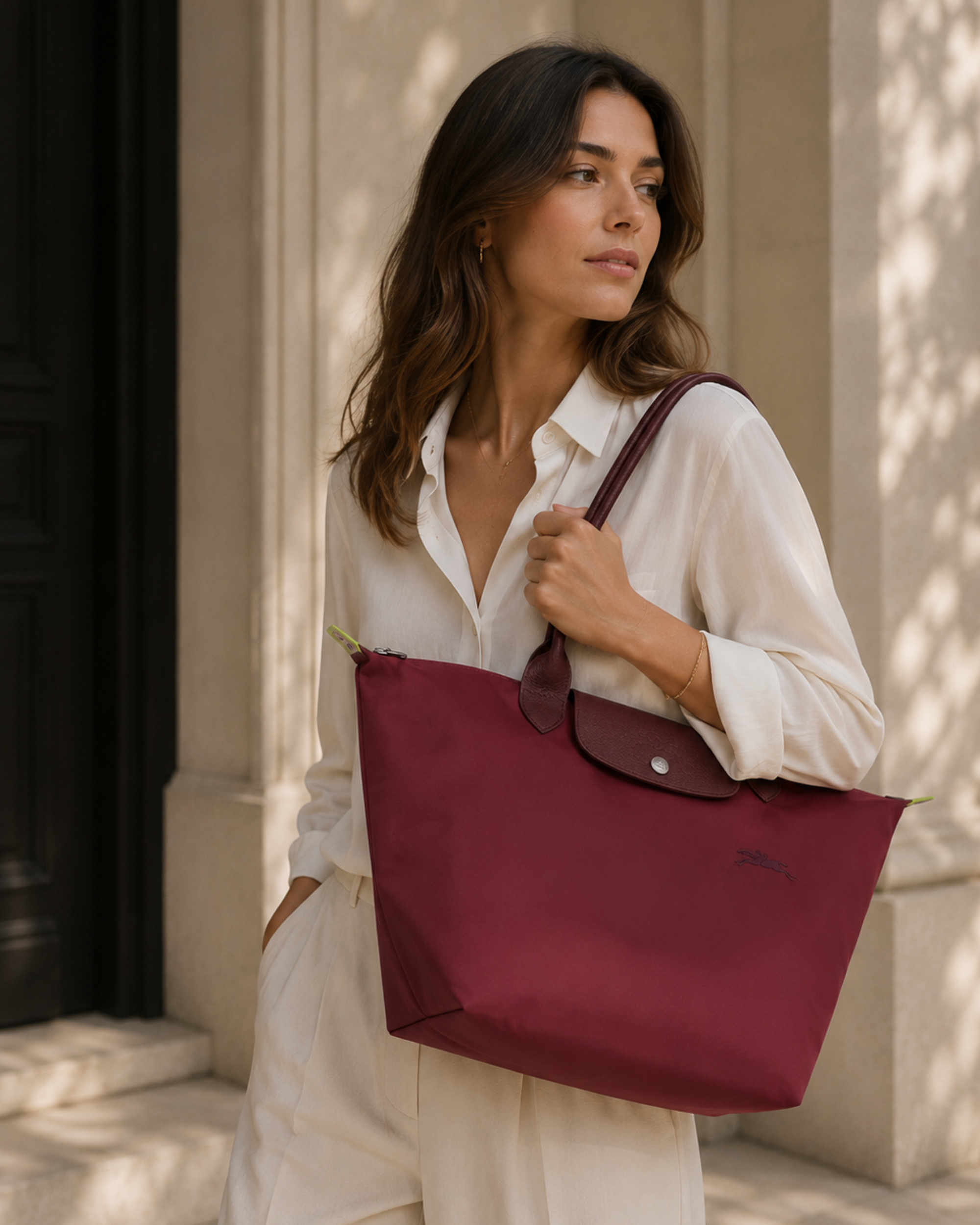 Cartera Longchamp Le Pliage L Burdeo completa