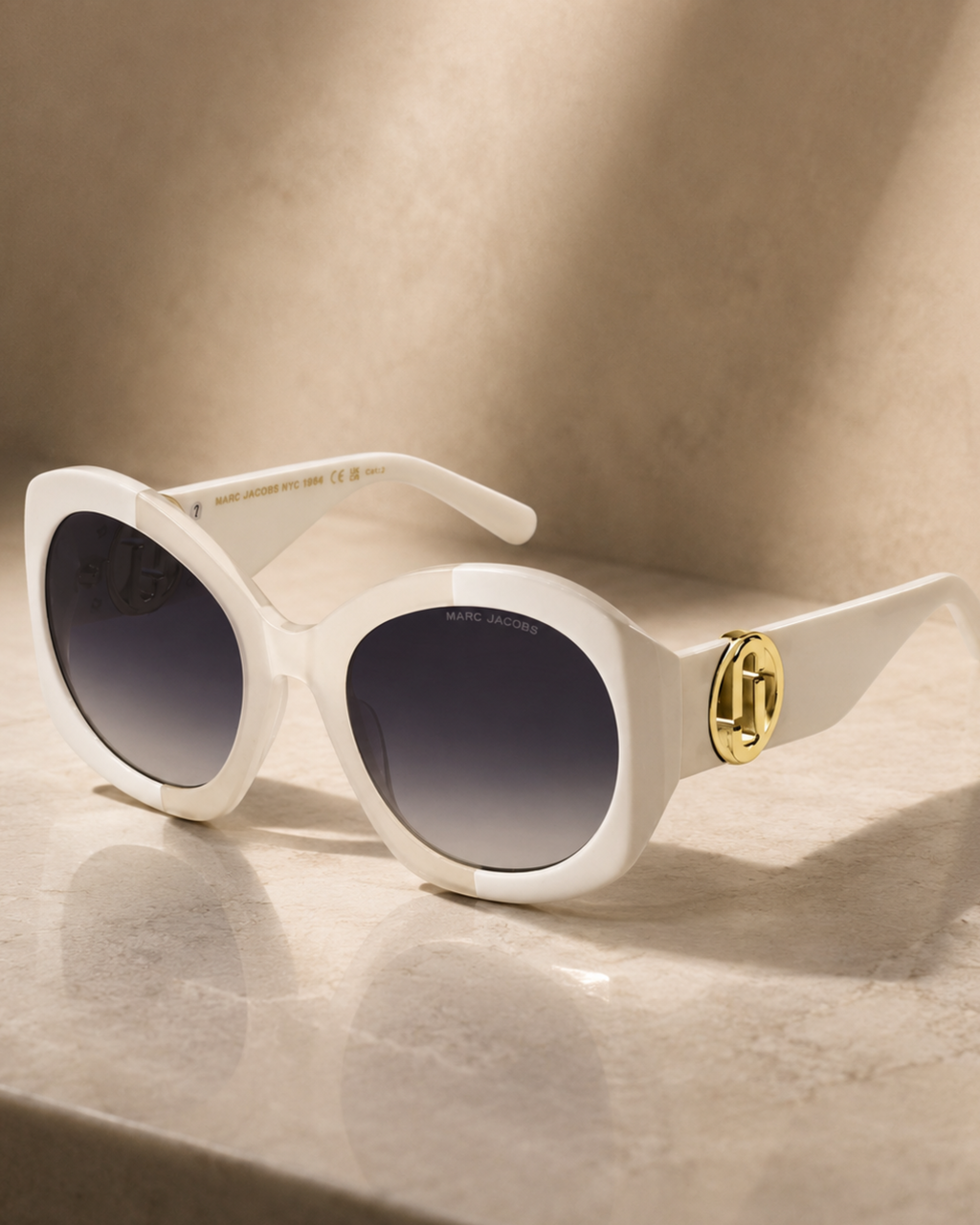 Lentes Marc Jacobs Marco Circular Blanco Marc Jacobs