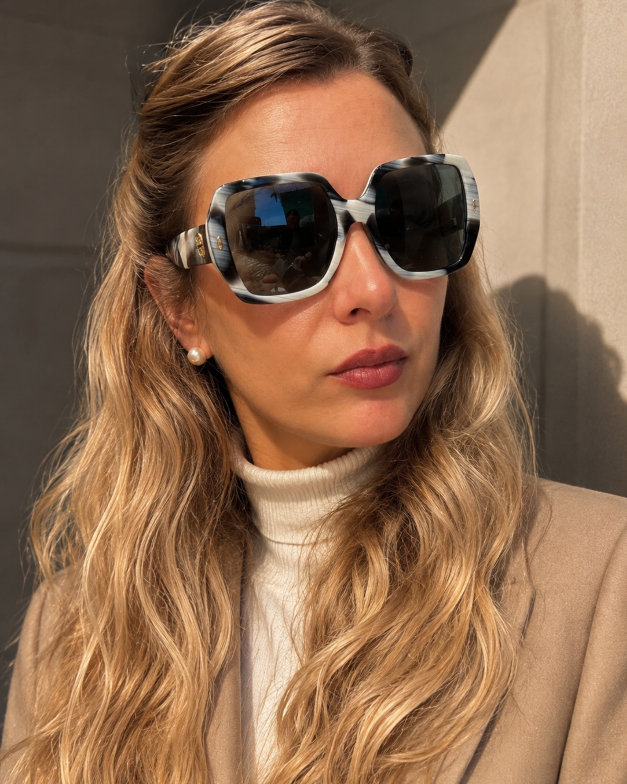 Lentes Tory burch marco blanco azul y negro Tory Burch