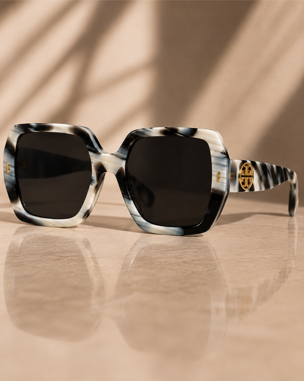 Lentes Tory burch marco blanco azul y negro Tory Burch