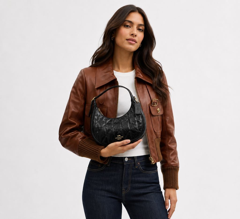 Cartera Coach Emily de Hombro con Acolchado negro Coach